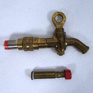 Antique Brass Beer Barrel Keg Tap Parts Spigot Valve Patina